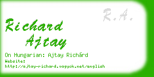 richard ajtay business card
